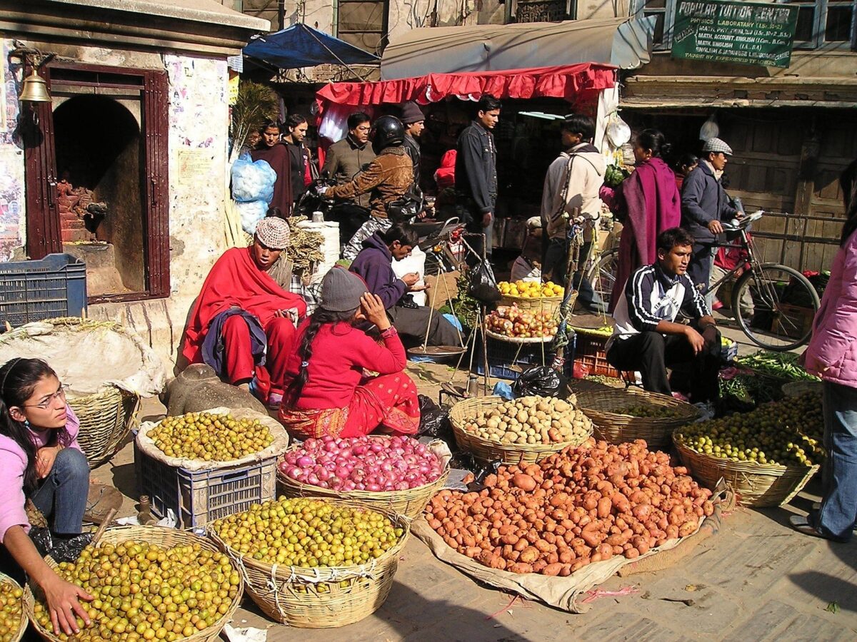 South Asia N, street market